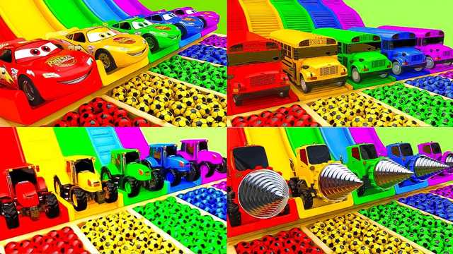 Toy video: McQueen Car Assembly Surprise Soccer Ball Street Vehicle with Learn Colors for Kids img